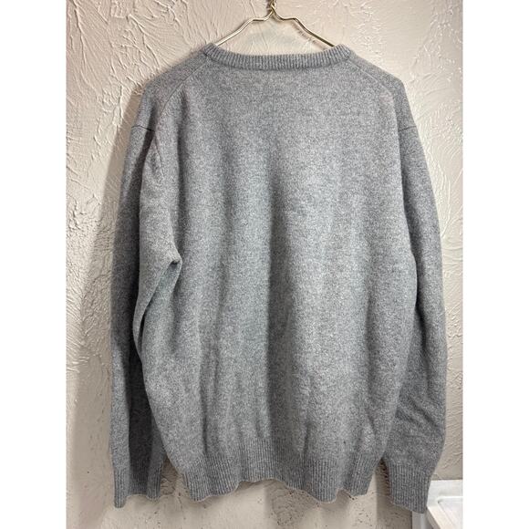 Jos A Bank Executive Collection Gray Lambs Wool Sweater Minimalist Mens Size XL - Picture 3 of 5